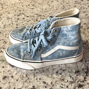 VANS denim high tops 7.5 women’s